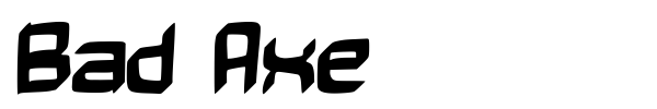 Bad Axe font preview